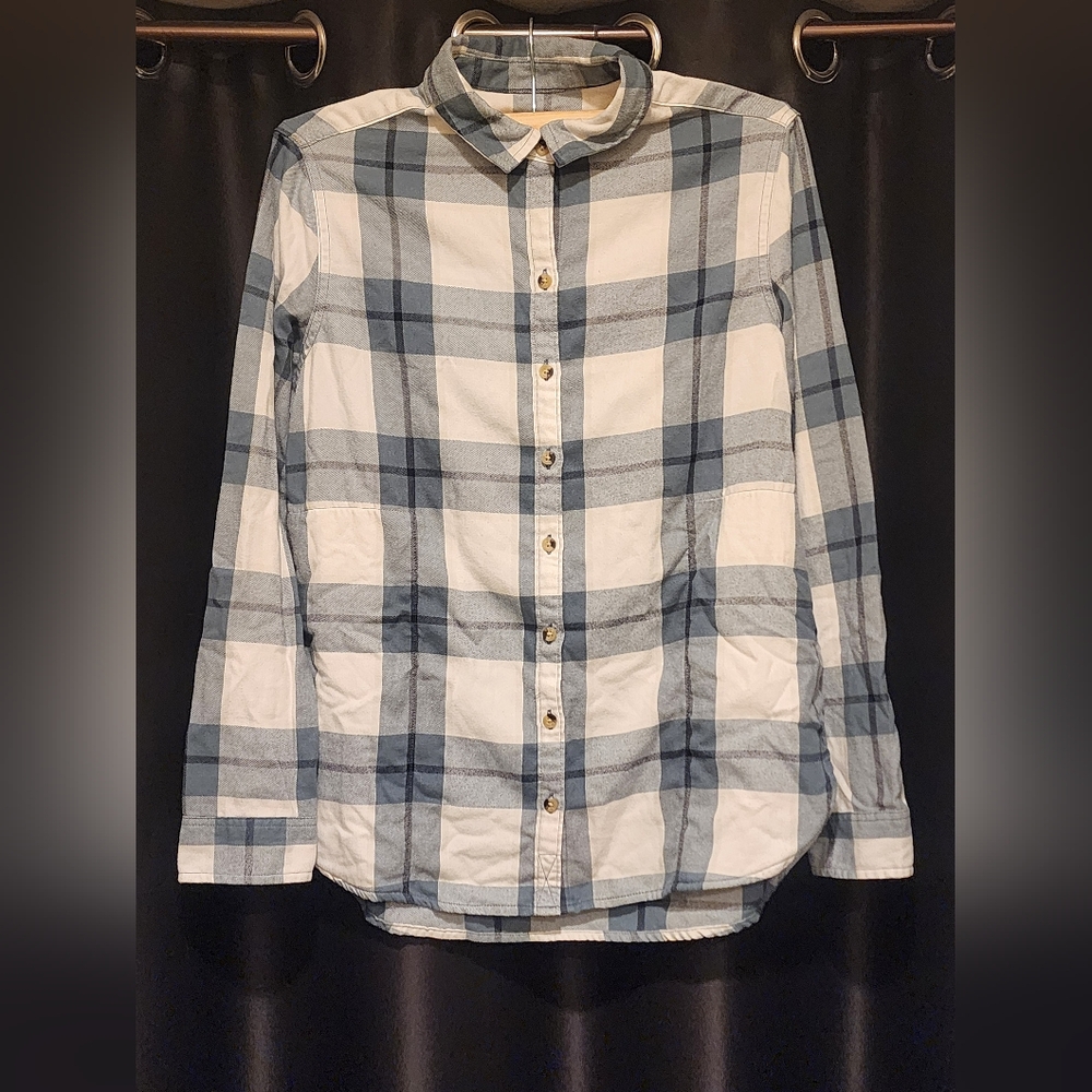JACHS GIRLFRIEND - Flannel Button Up Shirt Tartan Plaid